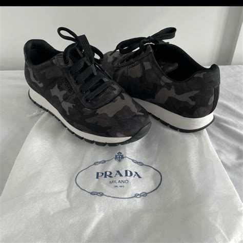 prada sneakers ladies|prada camouflage sneakers.